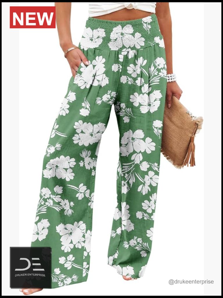 High Waisted Wide Leg Palazzo Pants With Pockets Lounge